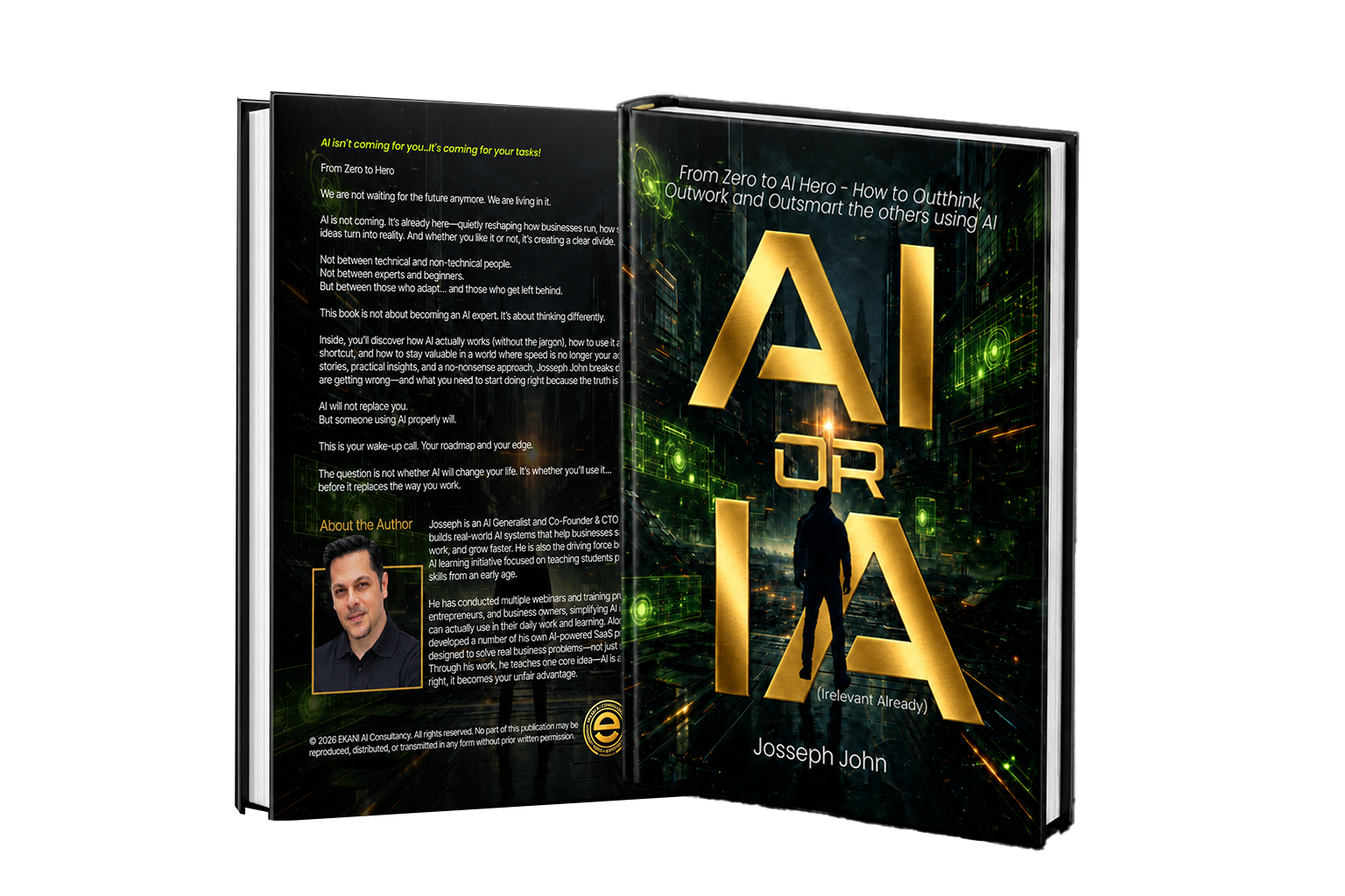 AI OR IA book cover by Josseph John