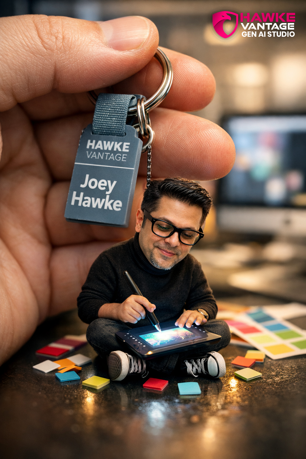 Hawke Vantage miniature designer AI artwork