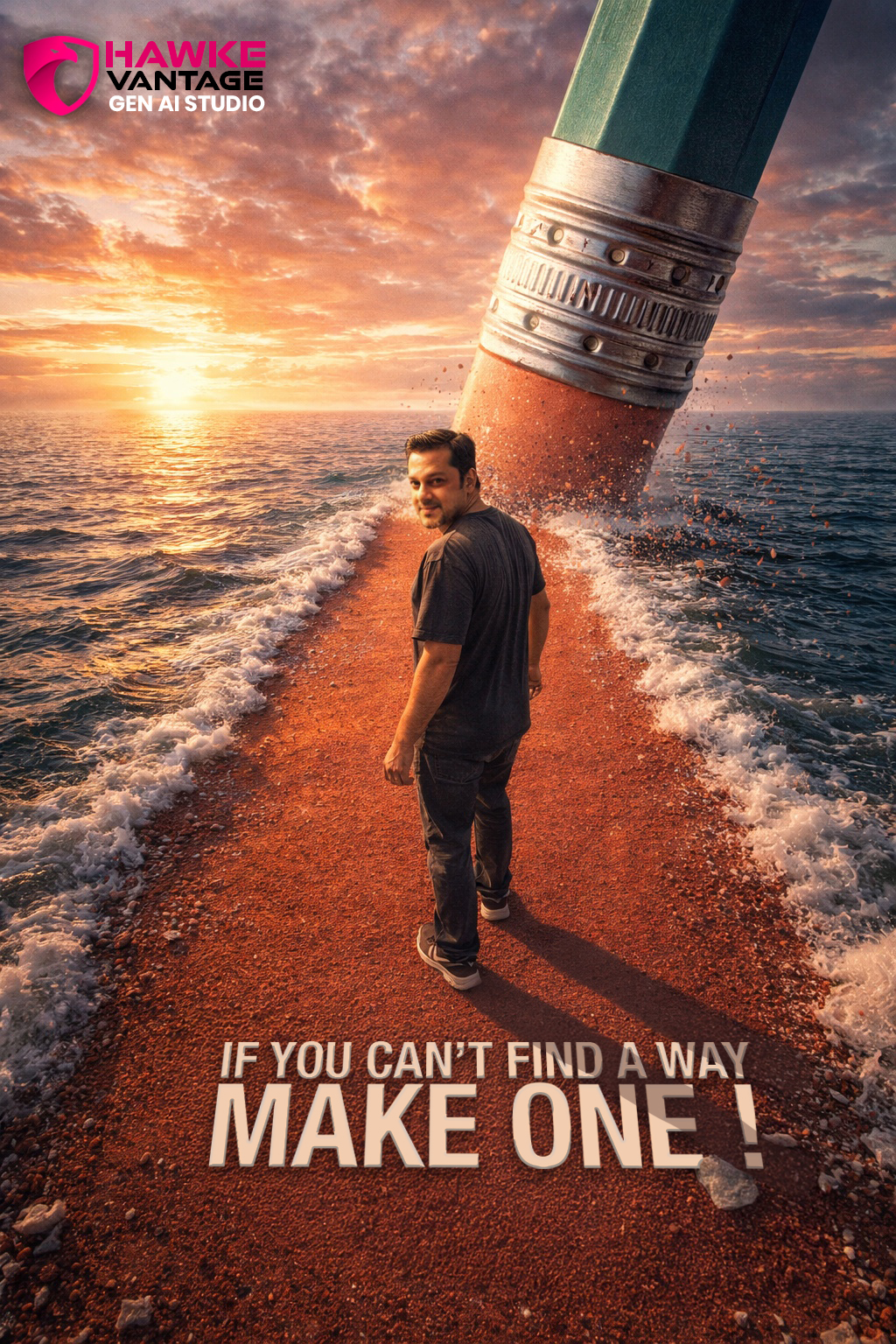 Hawke Vantage conceptual ocean pathway AI artwork