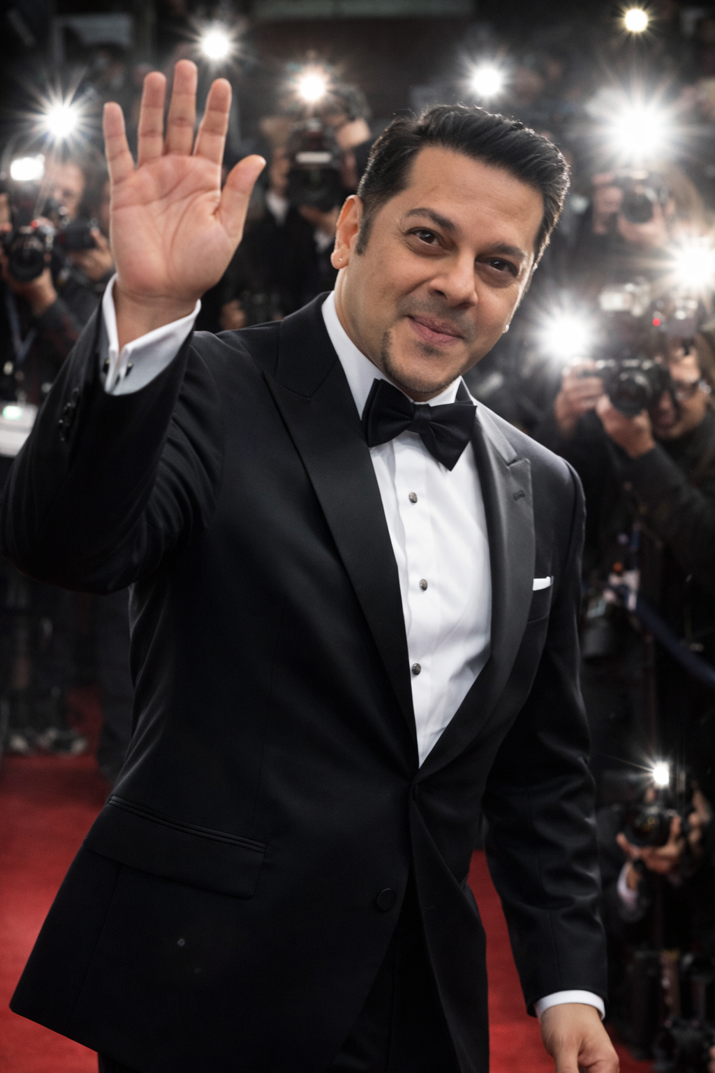 Hawke Vantage red carpet AI artwork